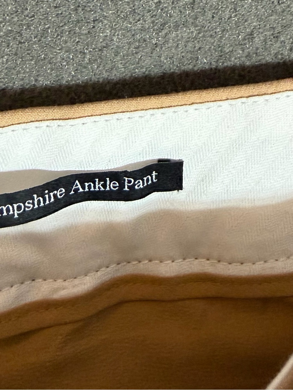 Talbots Womens Hampshire Ankle Pants Tan Stretch Mid Rise Career Sz 4 NWT - Picture 4 of 16